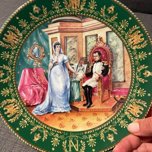 Le Divorcé Josephine & Napoleon de Boulme Commemorative Plate